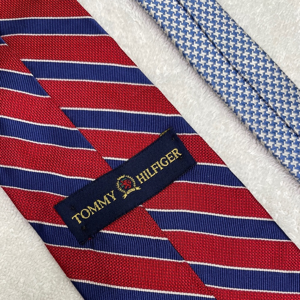 Tommy Hilfiger Tie Classic Red Blue Stripe